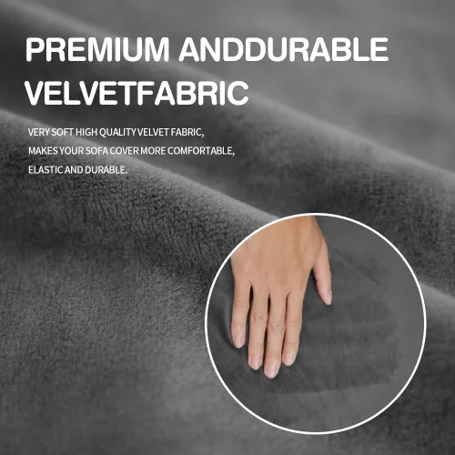 Vista 5 de Fundas para Otomán Funda Protectora Fundas Cuadradas para Otomán Protector para Reposapiés Taburete Muebles Elástico Cómodo Terciopelo con Parte