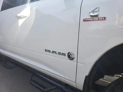Vista 4 de Muzzys Lone Star Silver Edition - Calcomanía de emblema de Texas, insignia de Longhorn, universal, se adhiere, COMPATIBLE CON Chevy Silverado