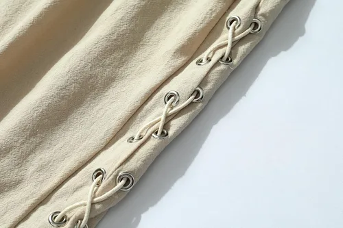 Vista 4 de Pantalones cortos de pirata para hombre, pantalones de disfraz renacentista, pantalones retro medievales, pantalones cortos vikingos