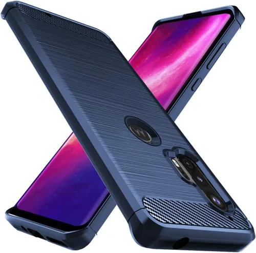 Vista 9 de Osophter Funda protectora de goma TPU flexible para Moto Edge Plus para Motorola Moto Edge+ (Negro)