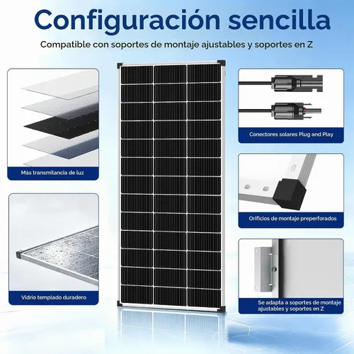 Vista 6 de Panel solar de 400 W, 2 paneles solares de 200 W, 18 V, 18 BB, células de grado A+, 25 % de alta eficiencia IP68, impermeable, para caravana, barco
