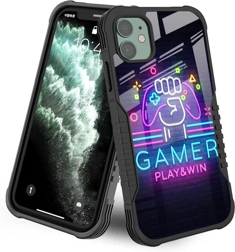 Vista 26 de Funda compatible con iPhone 11 [parachoques a prueba de golpes] [antiarañazos] [antideslizante] cubierta de protección resistente para hombres
