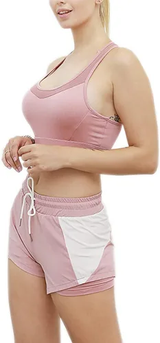 Vista 5 de 5 conjuntos de entrenamiento para mujer yoga correr atletismo gimnasio ejercicio ropa deportiva
