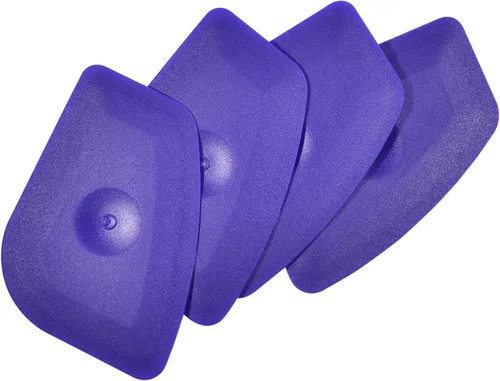 Vista 3 de Rascador de plástico pequeño y práctico con borde redondo flexible para el hogar, escobilla universal de limpieza, paquete de 4