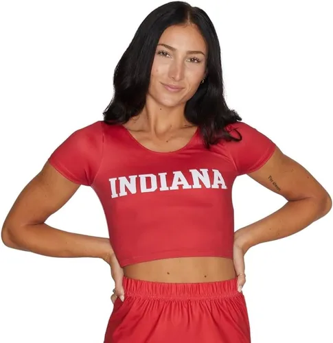 Vista 126 de Lojobands Camiseta corta ajustada para mujer, hecha en Estados Unidos, talla única