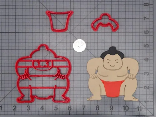 Vista 2 de Sumo Wrestler 266-I328 - Cortador de galletas