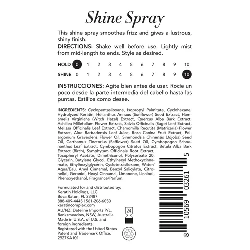 Vista 2 de Keratin Complex - Spray de brillo - 3 fl oz