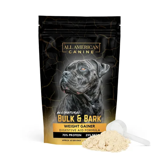Vista 8 de All American Canine Ganador de peso para perros – Suplemento alimenticio para perros alto en calorías y proteína en polvo para un rápido aumento