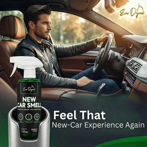 Vista 2 de Aerosol de olor para coche (16 onzas) – Ambientador de larga duración para automóviles, elimina olores, aroma fresco de coche nuevo como acabado
