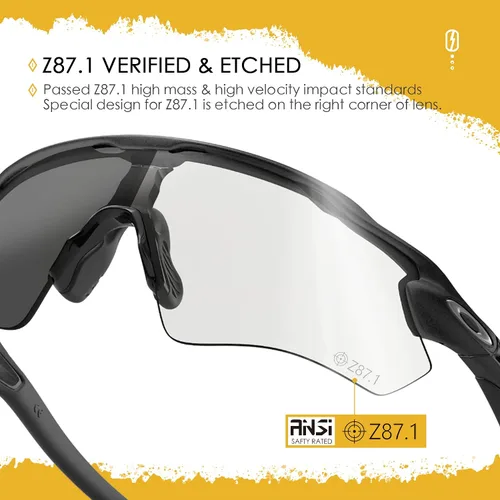 Vista 3 de AOZAN ANSI Z871 Replacement Lenses For Oakley Flak 20 OO9295 Sunglasses