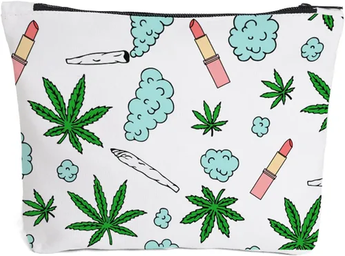Vista 16 de Bolsa de cosméticos de maquillaje con cremallera podría ser maquillaje cosmético bolsa de viaje artículos de tocador Maquillaje Caso-Hoja