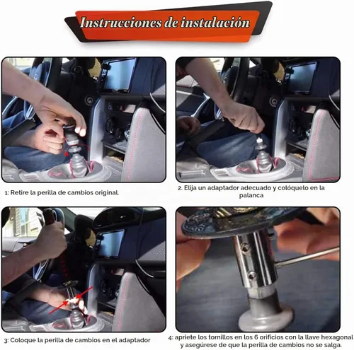 Vista 6 de RYANSTAR - Pomo universal para palanca de cambios con espada, Katana Samural, palanca de cambios compatible con automóviles manuales, la mayoría