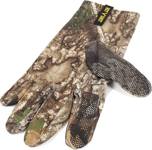 Vista 3 de HOT SHOT Blacktail Realtree Camo - Guante ligero elástico al tacto para hombre - Guante de caza ligero para exteriores