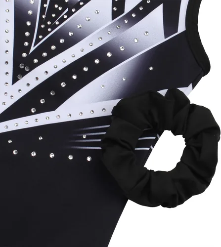 Vista 4 de MODAFANS Leotardos de gimnasia para niñas brillantes para bailar ballet, pantalones cortos con espalda cruzada