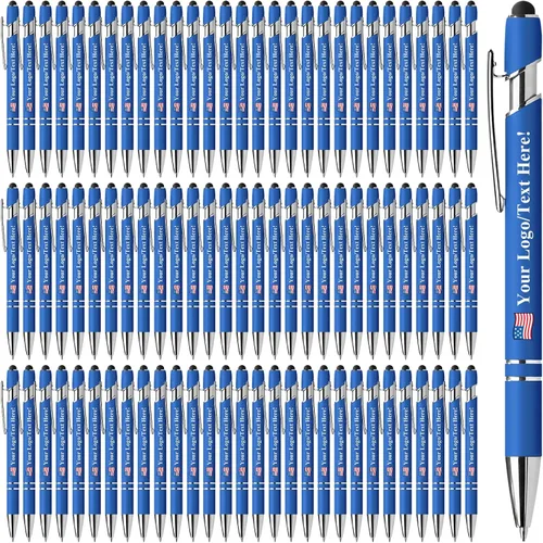 Vista 44 de Bolígrafos personalizados con lápiz capacitivo, bolígrafos personalizados impresos con tu logotipo o mensaje, ideales para regalos, promociones