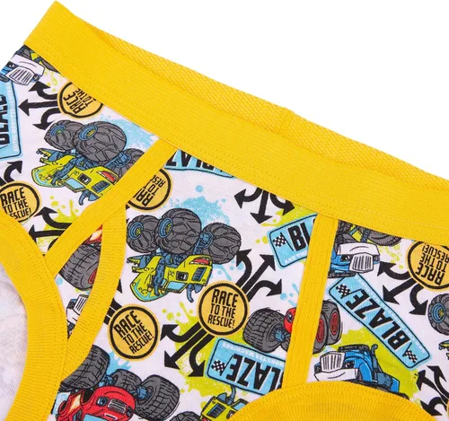 Vista 5 de Ropa interior con licencia para niños Mickey Mouse Blaze Cars Paw Patrol Marvel Toy Story paquete de 8 calzoncillos de tamaño para bebésniños