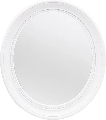 Vista 10 de OIGUMR Espejo de pared para baño, espejo ovalado (negro, 15.2 x 13.2 pulgadas)