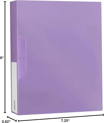 Vista 3 de Pioneer Photo Albums CF-2 - Álbum de fotos de 72 bolsillos con cubierta de polietileno, color morado