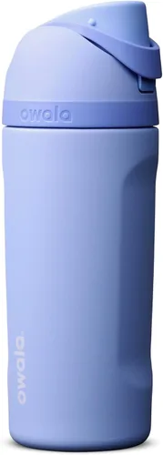 Vista 60 de Owala FreeSip - Acero inoxidable - 32 oz - Morado/Azul (pistas de esquí de los años 80)