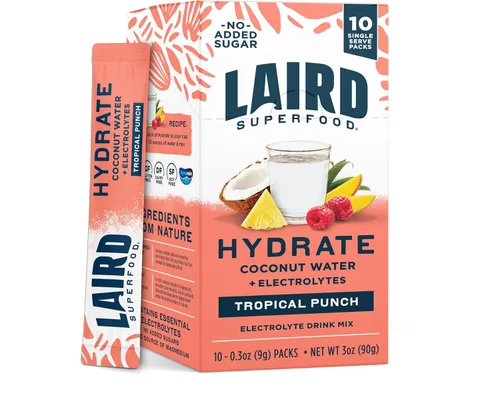 Vista 10 de Laird Superfood Hydrate - Agua de Coco Orgánica