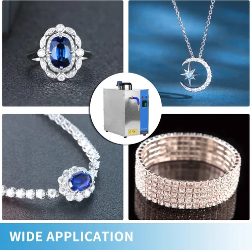 Vista 7 de 2023 Jewelry Cleaner Machine, Professional Jewelry Steam Cleaner Machine 1300W 2L, Stainless Steel Jewelry Cleaning Equipment for Silver & Gold