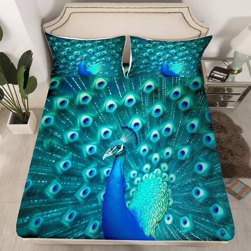 Vista 16 de Erosebridal Sábana bajera ajustable de mariposa azul, tamaño individual, sábanas estéticas de mariposas voladoras para niños, juegos de ropa de cama