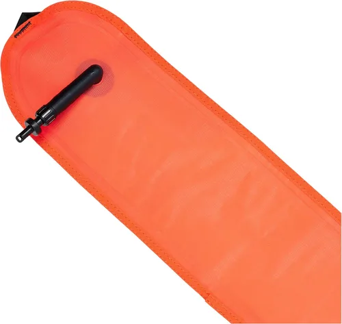Vista 3 de Scuba Choice Surface Marker Buoy (SMB) High-Visibility Dive Signal Tube, Durable Nylon TPU, Compact & BCD-Compatible, Easy Oral Inflator for Diving