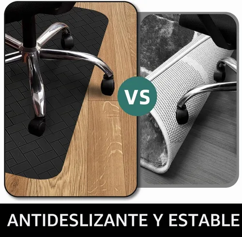 Vista 5 de Tapete para silla de oficina para suelo duro, tapete para silla de computadora de 48 x 36 pulgadas, protector de suelo de escritorio multiusos