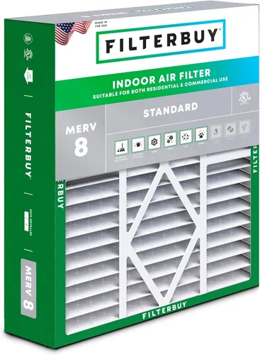 Vista 12 de Filterbuy Filtro de aire 10x17x2 MERV 8 Essential Dust & Allergy Defense (paquete de 1), filtros exteriores plisados electrostáticos para sistema