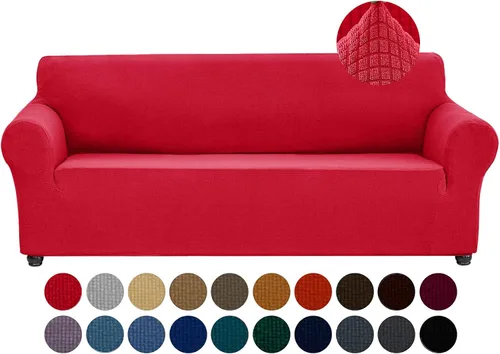 Vista 68 de Joccun Funda Elástica para Silla Sofá, Funda de Sofá de 1 Pieza Tela Jacquard de Spandex con Parte Inferior Elástica, Protector de Muebles Lavable