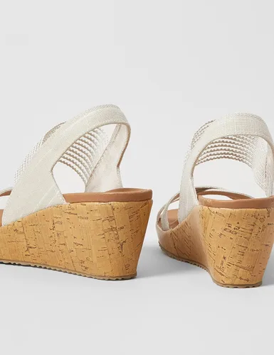 Vista 7 de Skechers Beverlee - Sandalias altas de plataforma de cuña para mujer