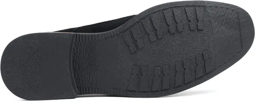 Vista 4 de Bruno Marc Zapatos estilo oxford de gamuza con cordones para hombre.