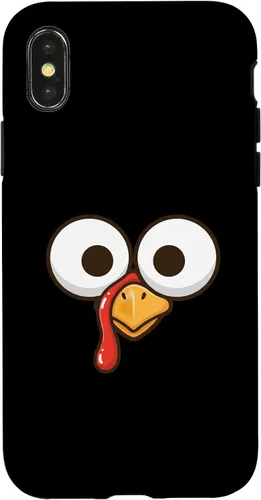 Vista 5 de Funny Cartoon Turkey Face, Big Eyes Thanksgiving Turkey Day Case for iPhone 16