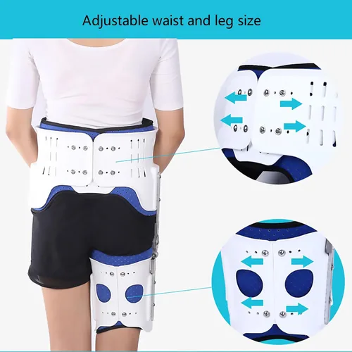 Vista 4 de Ortho Wrap - Soporte de cadera con bisagra de aleación de aluminio, compresión de isquiotibiales, para alivio del dolor de cadera, ingle