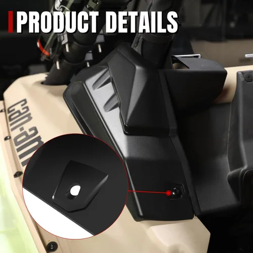 Vista 2 de Cubierta de plástico con moldura de jaula trasera X3, protector de placa de protección de pilar A & UTV PRO C para Can Am Maverick X3 / X3 Max