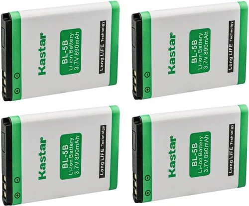 Vista 6 de Kastar BL-5B - Batería de repuesto para Vodafone Mini D100 Mini D101, Alcat OT-S680 One Touch S680, Minox Digital Classic DCC 5.1 DCC 5.1 DCC 5.0