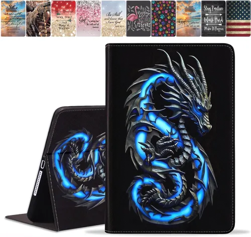 Vista 16 de Funda para Samsung Galaxy Tab A8 de 10.5 pulgadas (SM-X200/X205/X207), funda delgada de piel sintética con función de encendido y apagado automático
