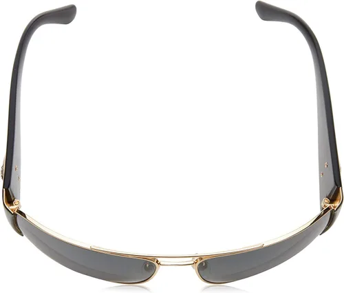 Vista 6 de Versace Gafas de sol Hombre Montura Dorada, Lentes Gris Oscuro, 0MM