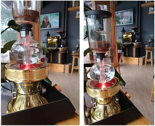 Vista 4 de Calentador de haz halógeno para cafetera Syphon 110V quemador infrarrojo calor