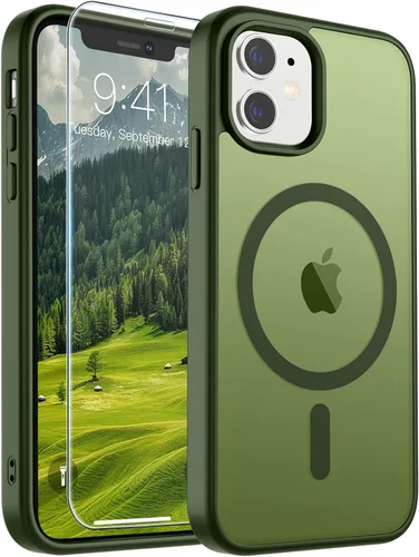 Vista 153 de SUPFINE Funda magnética para iPhone SE 2022 (3ª)/2020 (2ª), iPhone 8 (compatible con MagSafe) (protección contra caídas de grado militar), funda
