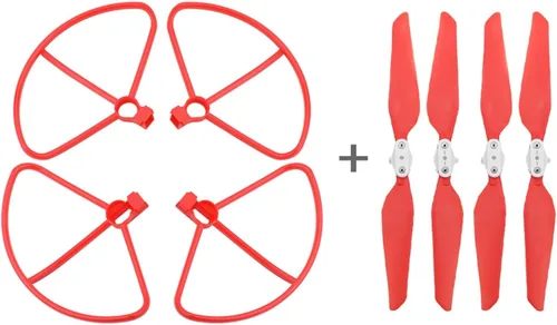 Vista 7 de SeiZed 4 piezas de protector de hélice protector de anillo protector de parachoques hélices accesorios para FIMI X8SE Drone Blades Quadcopter