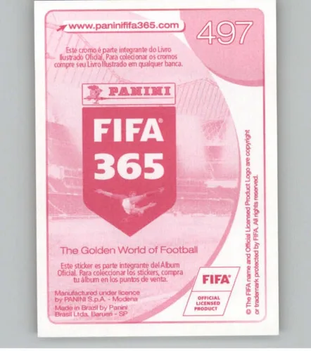 Vista 2 de Pegatinas Panini FIFA 365 2016-17 Central/Sudamérica #497 Miralem Pjanić Juventus Official Soccer Album Sticker en estado crudo (NM o mejor)