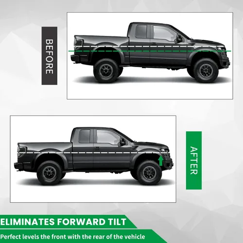 Vista 3 de AUTOPTIM Kit de elevación niveladora delantera de 2 pulgadas - Reemplazo para Nissan Frontier 2005-2021, Xterra 2005-2015, Pathfinder 2005-2012, Kit