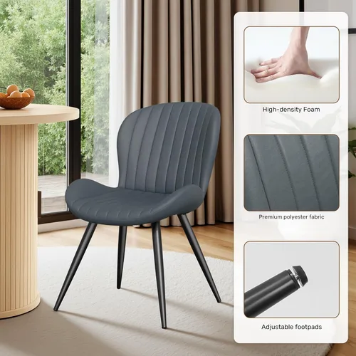 Vista 24 de Miereirl Moderno juego de comedor de 5 piezas para mesa redonda de madera de 4,31.5 pulgadas con estante de almacenamiento semiabierto y puerta