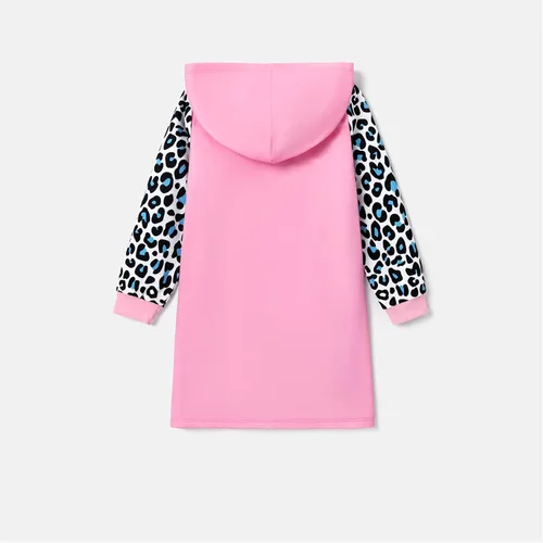 Vista 2 de L.O.L. Surprise! Sudaderas con capucha para niñas, jóvenes, niños, leopardo, sudadera con capucha de manga larga, bolsillo
