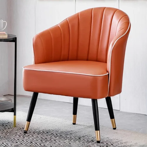 Vista 8 de YCKEGEW Sillón para sala de estar, silla moderna de discoteca, silla de cuero, taburete tapizado, silla individual para sala de estar, dormitorio