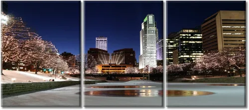 Vista 74 de San Antonio Sundown - Impresión en lienzo, paisaje de ciudad de pared grande, paisaje urbano extra grande de Texas, impresión de pared de horizonte