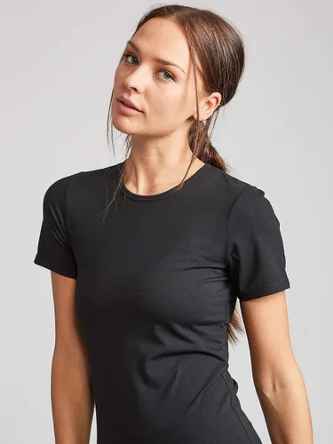 Vista 6 de Kalon Paquete de 4 camisetas con cuello redondo para mujer 4PK Negro