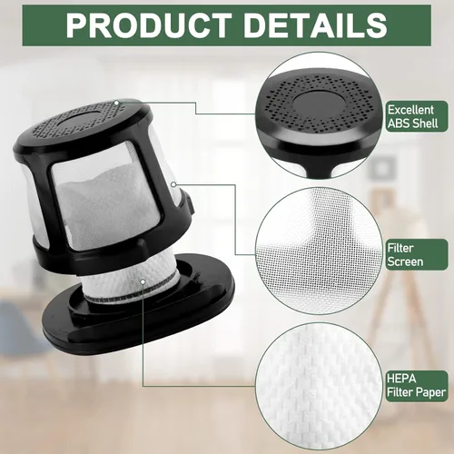 Vista 5 de 3061 3079 - Filtro de repuesto para filtro Bissell PowerLifter para mascotas y filtro de iones adaptador, compatible con 2286 2286A 2482 3079 2387