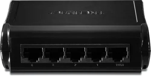 Vista 4 de TRENDnet Router de banda ancha de 4 puertos, 4 puertos de conmutador dúplex medio completo de 10-100 Mbps, reconocimiento instantáneo, gestión